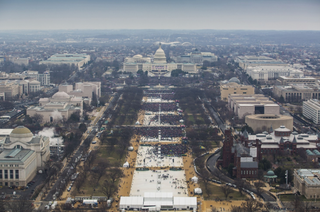The National Mall on Jan. 20, 2017, at 11:56 a.m. (National Park Service)